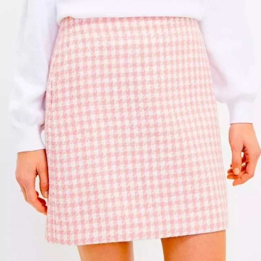 Loft Tweed Pocket Shift Skirt 14